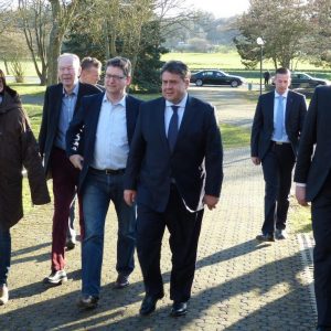 Bild vom Besuch von Sigmar Gabriel im Unterbezirk